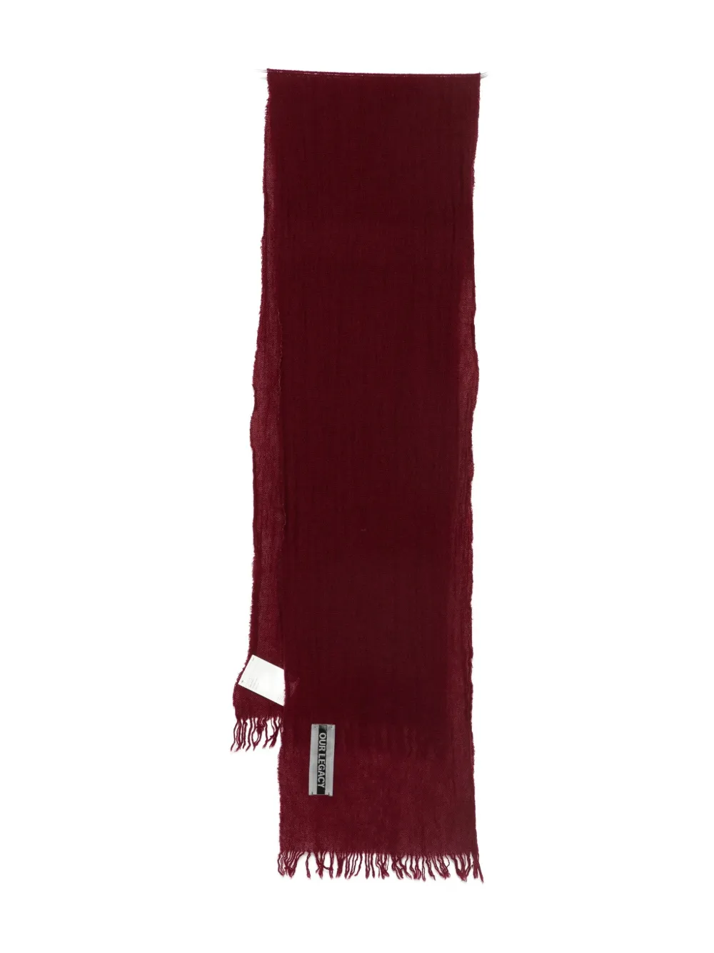 Our Legacy Fringed Scarf In Red