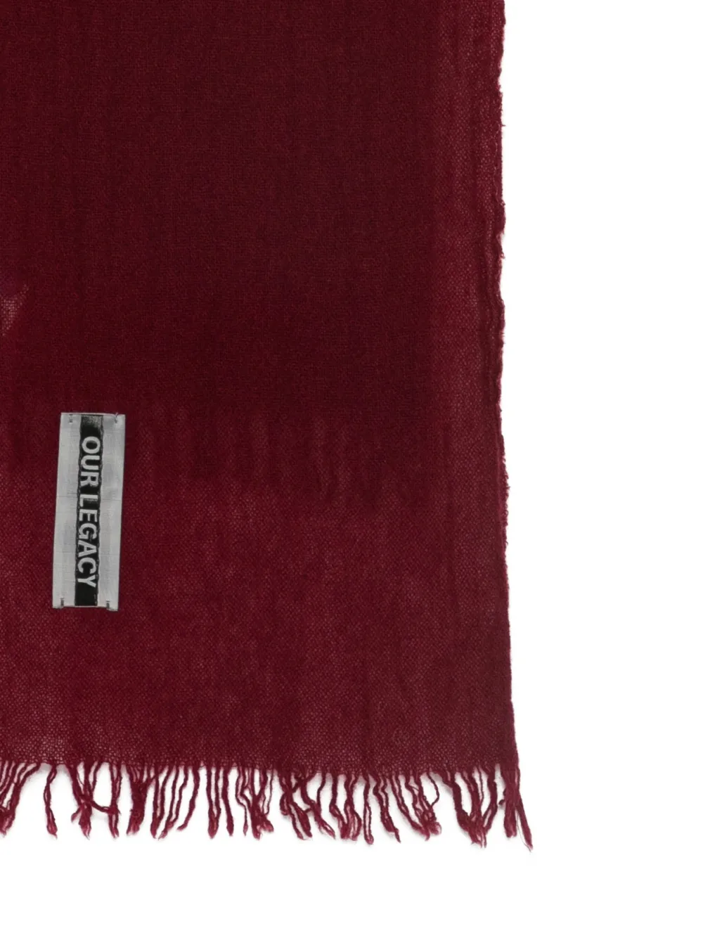 Our Legacy Fringed Scarf In Red