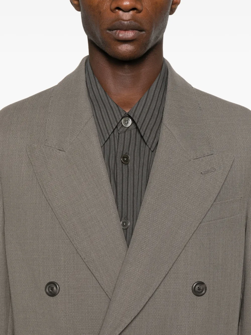 Our Legacy Double-breasted Blazer In Gray