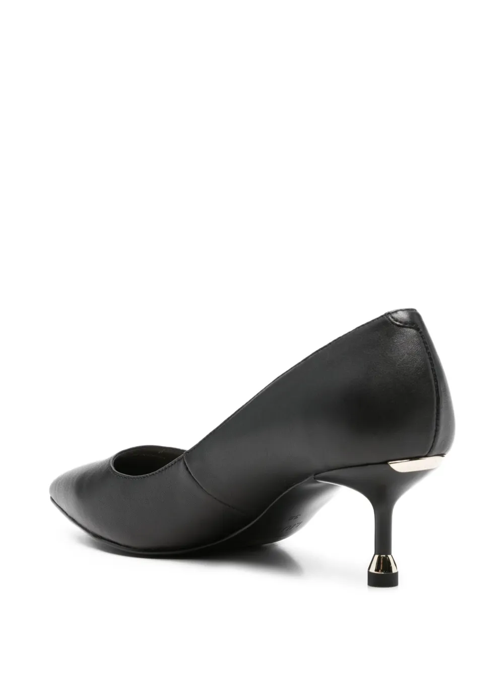 LIU JO pointed-toe leather pumps Black