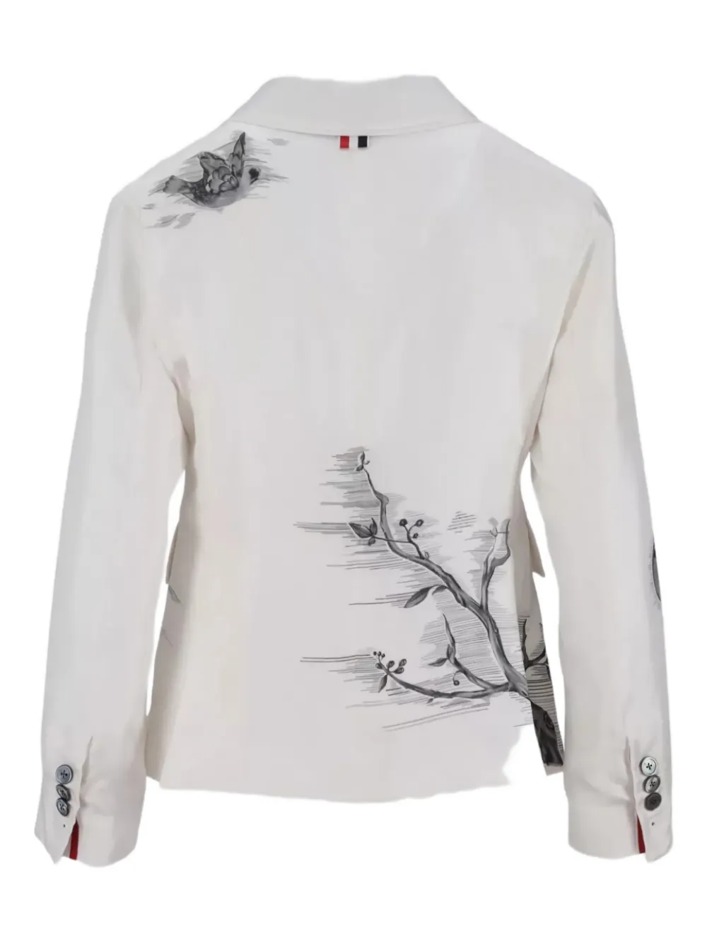 Thom Browne Jack met vogelprint Wit