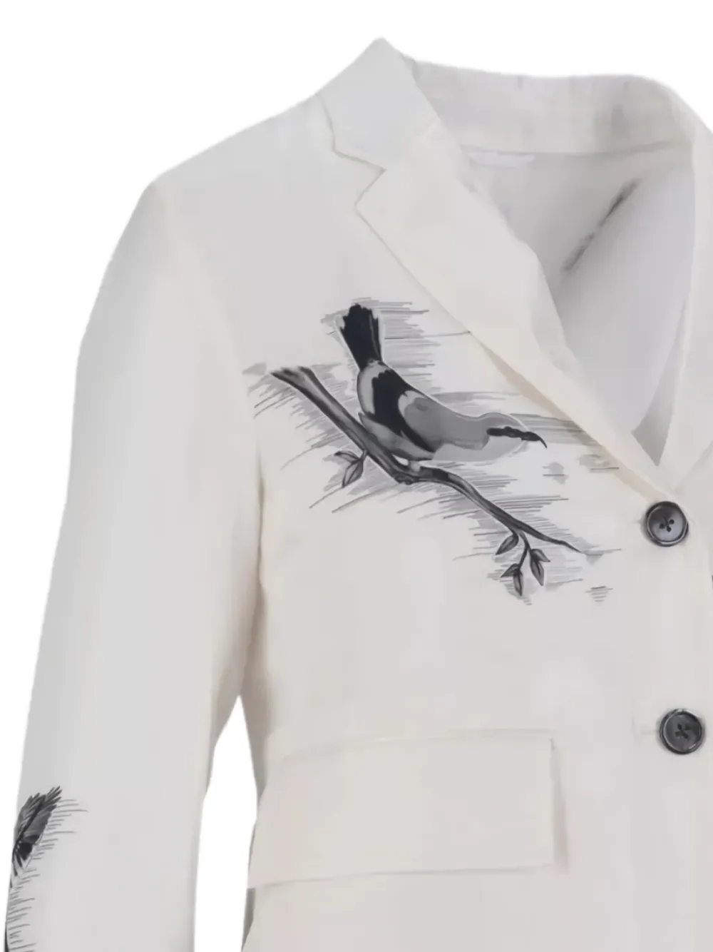 Thom Browne Jack met vogelprint Wit