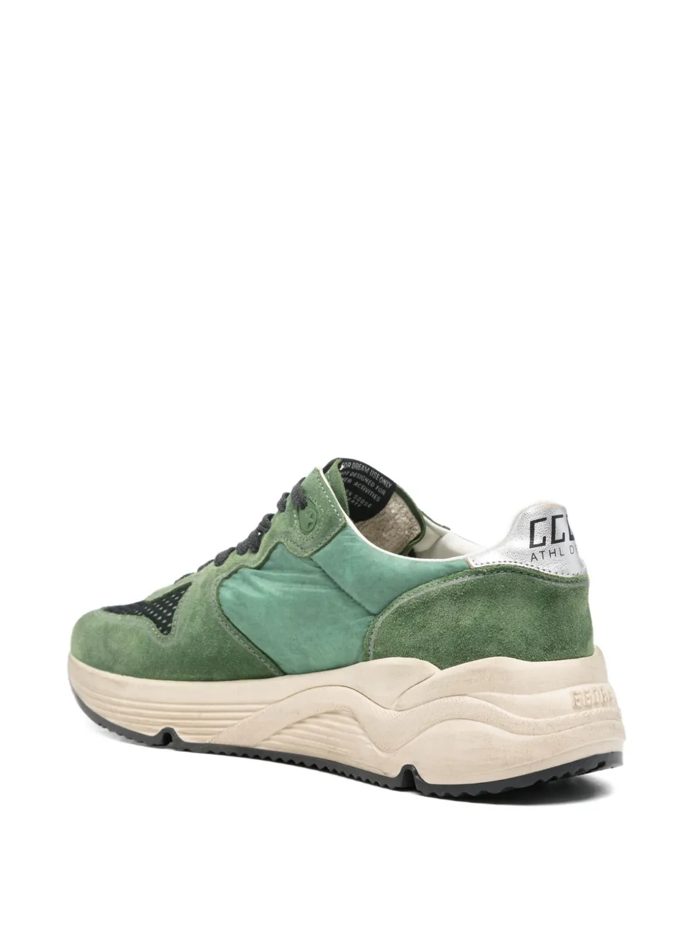 Golden Goose star-detail leather low-top sneakers Groen
