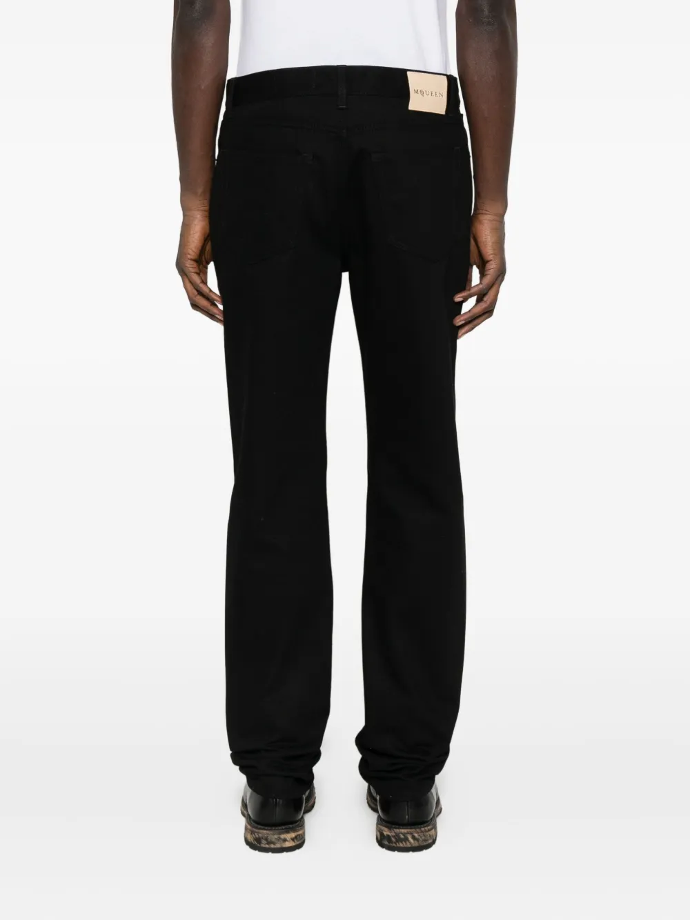 Alexander McQueen Jeans met vijf zakken Zwart