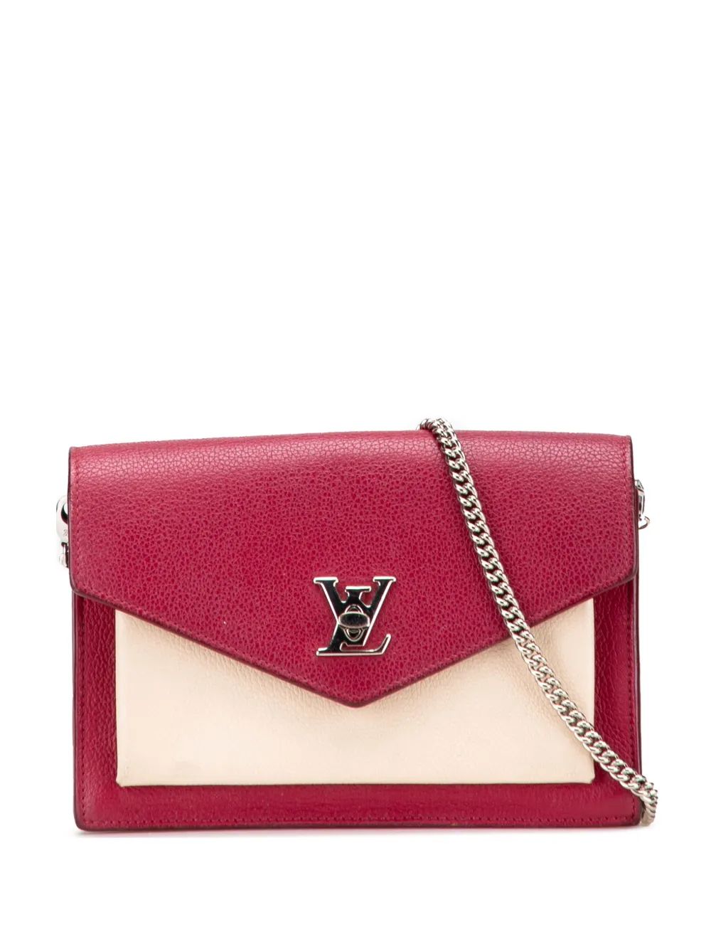 Louis Vuitton Pre-Owned 2018 Bicolor Leather MyLockMe Chain Pochette crossbody bag | Brown | Image 1