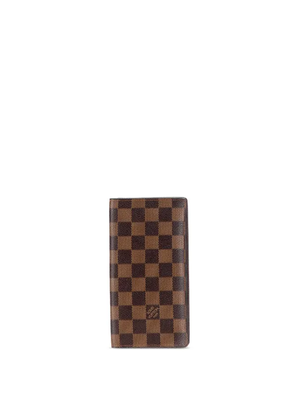 Louis Vuitton Pre-Owned 2003 Damier Ebene Brazza Wallet Long