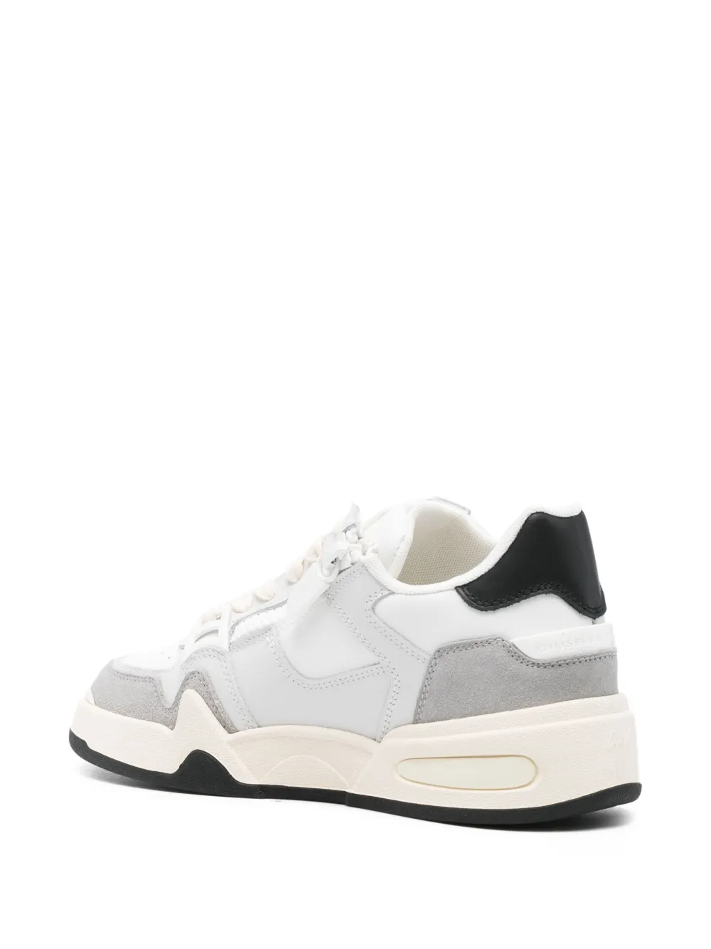 Giuseppe Zanotti zip-detail leather sneakers White