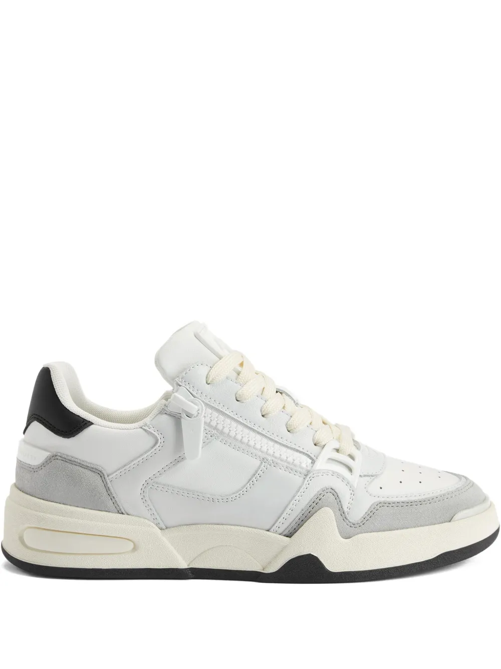 Giuseppe Zanotti baskets en cuir à zips | blanc | Image 1