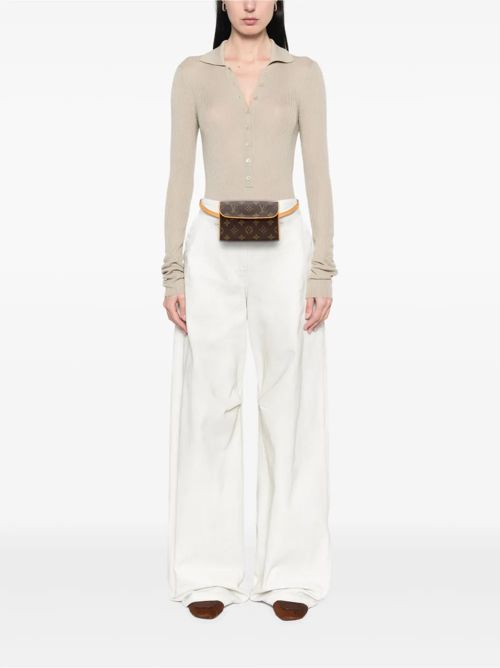 Louis Vuitton Pre-Owned 2007 Monogram Pochette Florentine belt bag | Pre-Owned | Image 2
