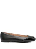 LIU JO patent-toe ballet flats - Black