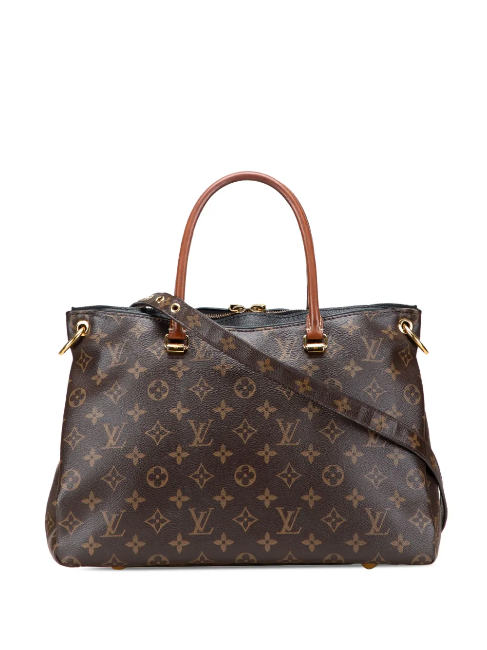 Louis Vuitton Pre-Owned 2014 モノグラム パラス MM サッチェルバッグ - ブラウン Louis Vuitton Pre-Owned 2014 モノグラム パラス MM サッチェルバッグ - ブラウン