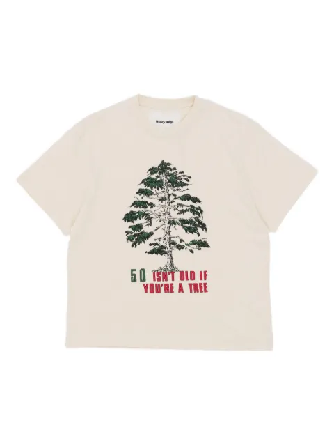 STORY mfg. tree-print T-shirt
