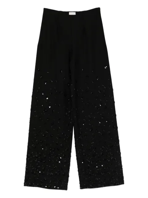 Seductive sequin-embellished trousers