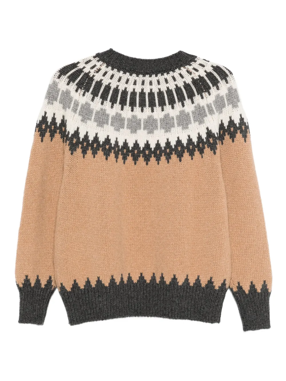 Incentive! Cashmere fair-isle round-neck sweater | Knitted Sweaters | Image 2