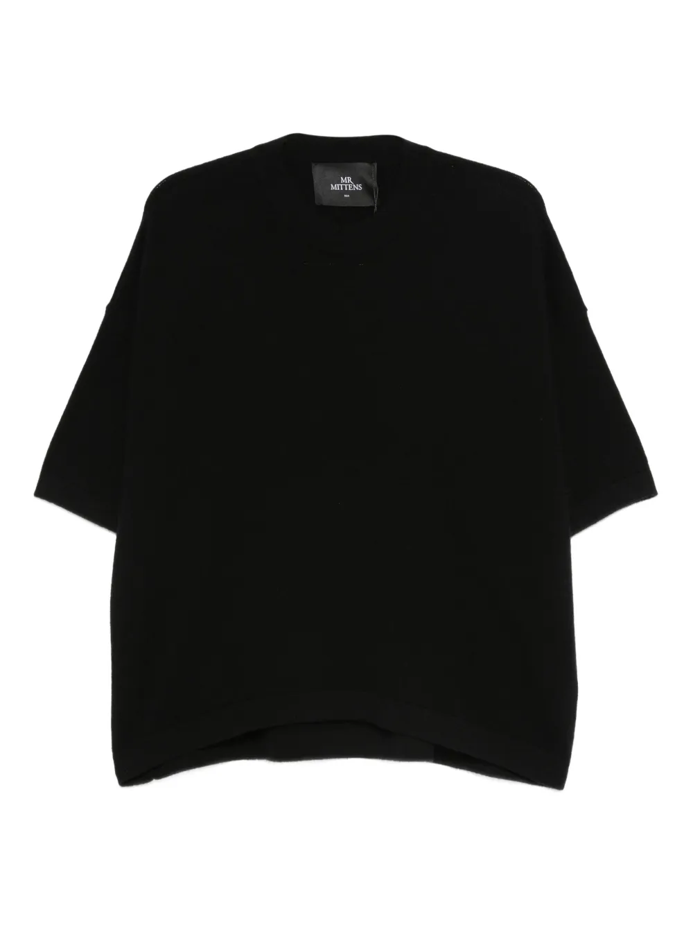 Mr. Mittens short-sleeve merino top | Black | Image 1