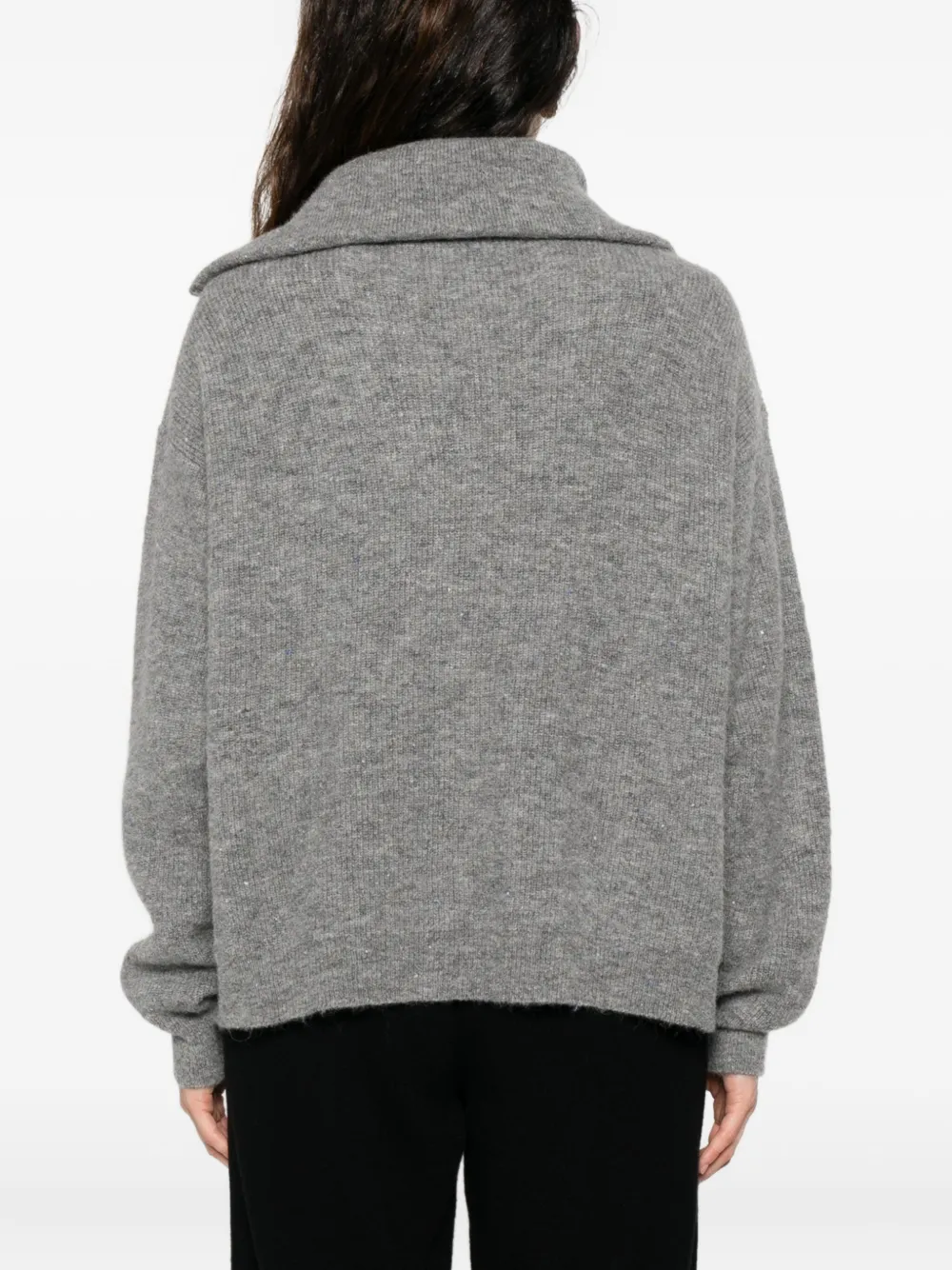 Mr Mittens Tea Zip-up Sweater In Gray