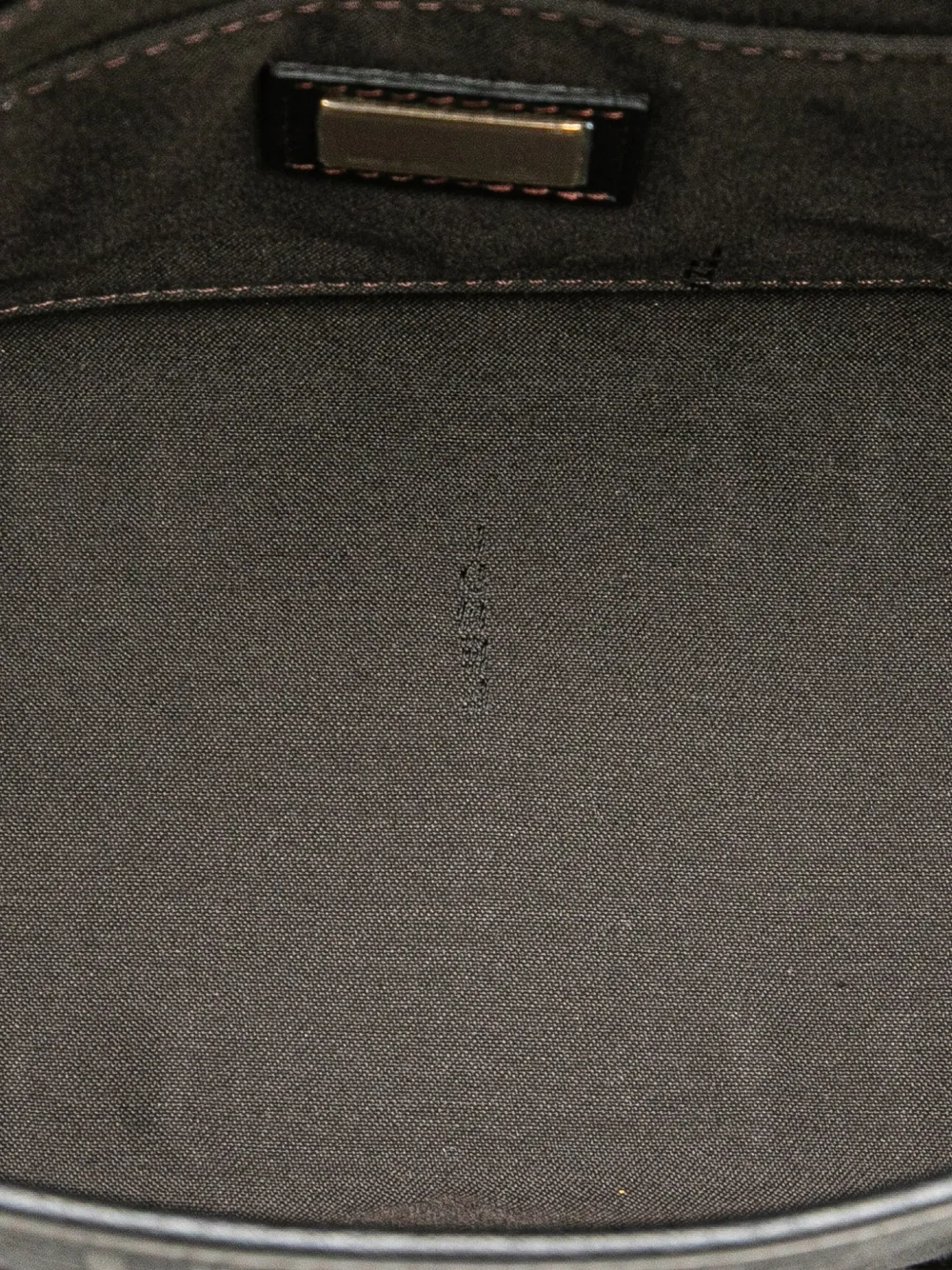 Pre-owned Fendi 2000-2010 Zucchino Canvas Handbag In Black