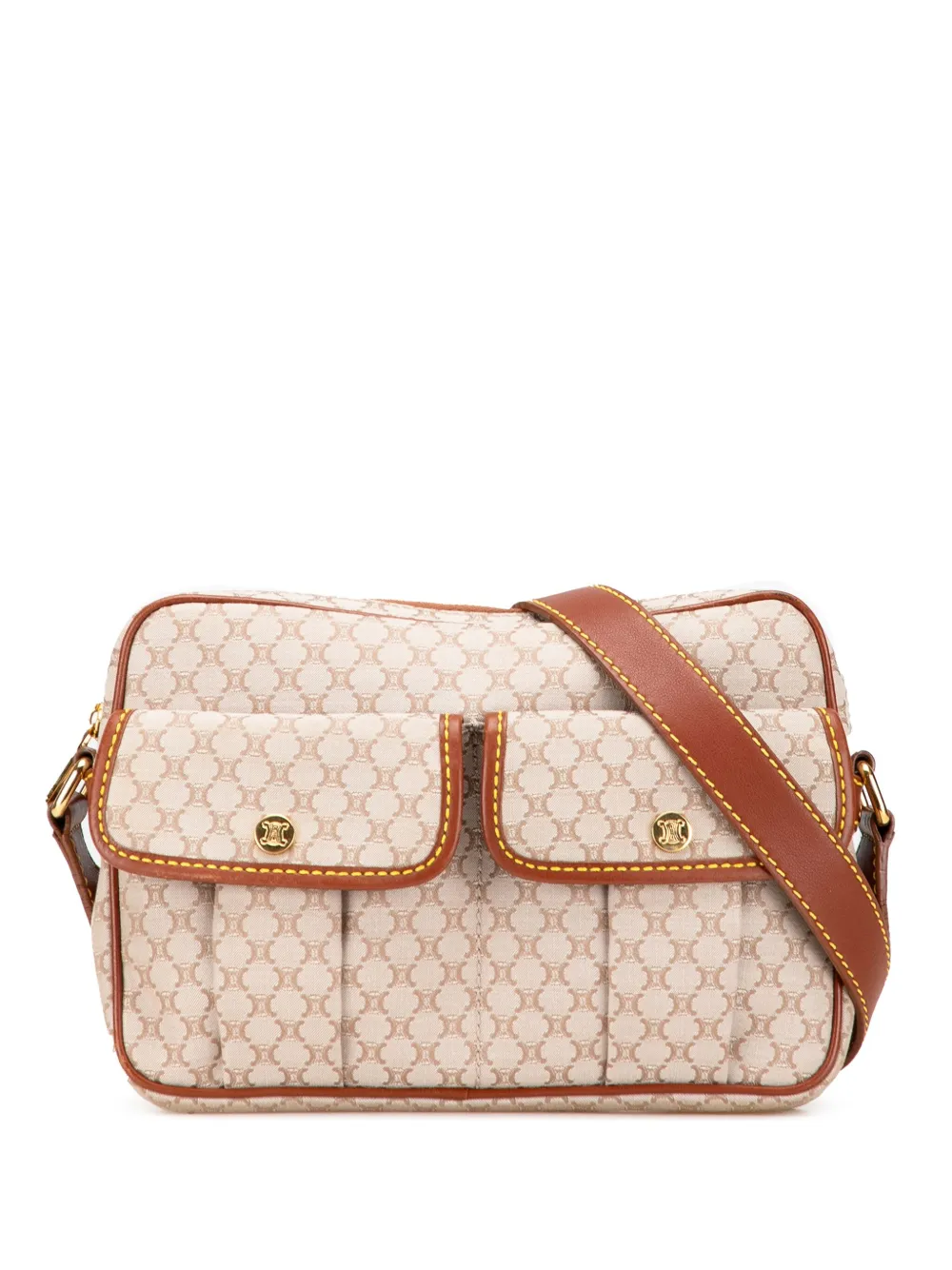 Celine Pre-Owned 2010 Macadam Canvas crossbody bag | Brown | Image 1