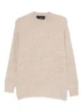 Mr. Mittens Megan speckled crew-neck sweater - Pink