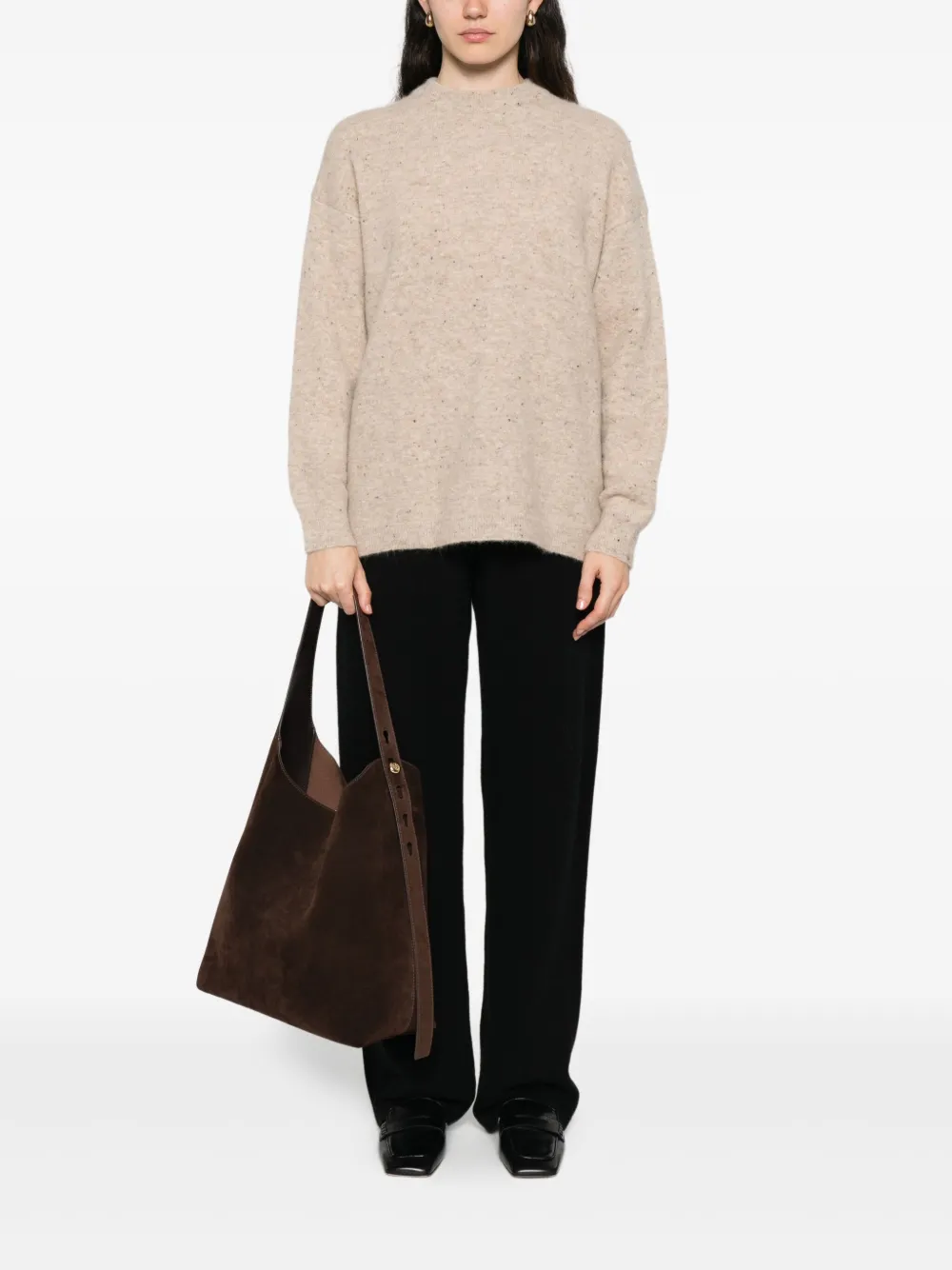 Mr. Mittens Megan speckled crew-neck sweater | Knitted Sweaters | Image 2