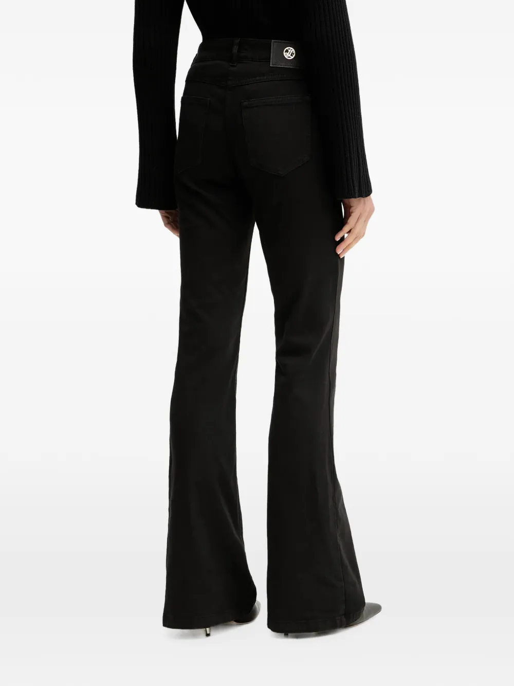 LUISA SPAGNOLI flared jeans Zwart