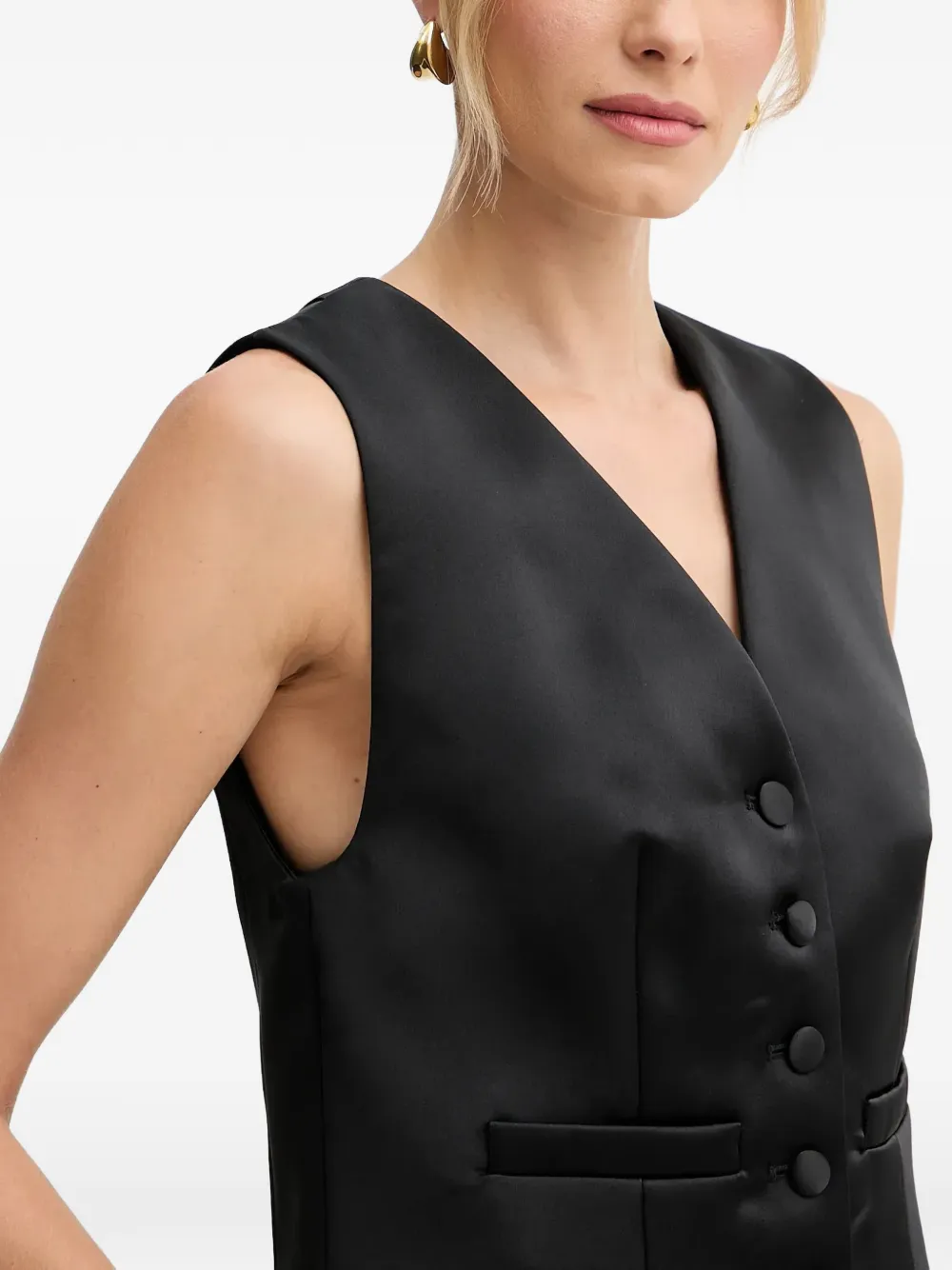 Scolaro Buttoned V-Neck Waistcoat