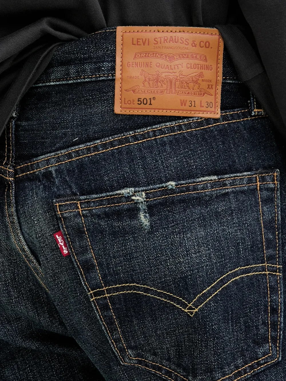 Levi's 501 jeans met knopen Blauw