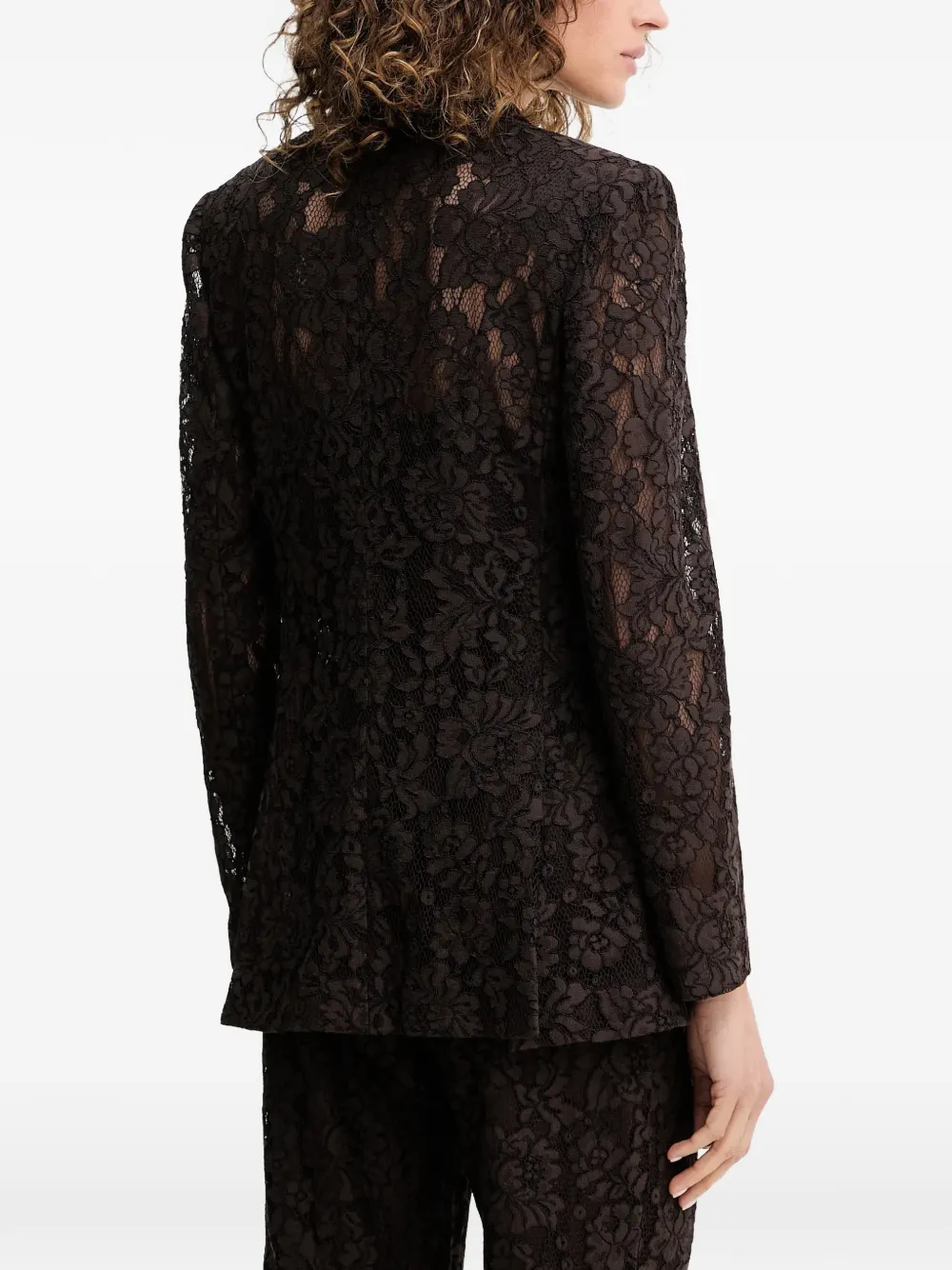 Salvo Lace Button-Fastening Blazer