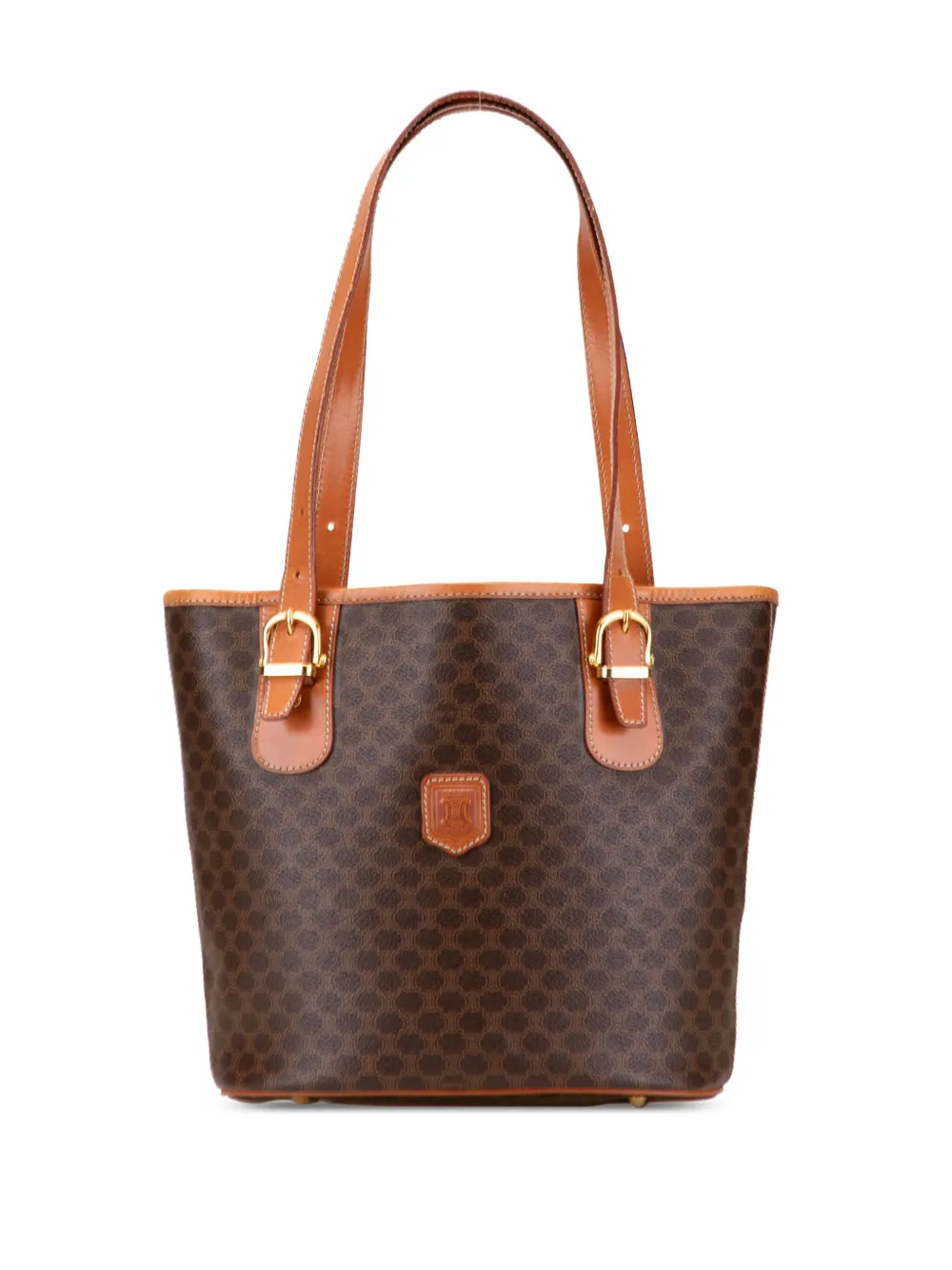 Celine Pre-Owned 1994 マカダム コーテッドキャンバス トートバッグ - ブラウン Celine Pre-Owned 1994 マカダム コーテッドキャンバス トートバッグ - ブラウン