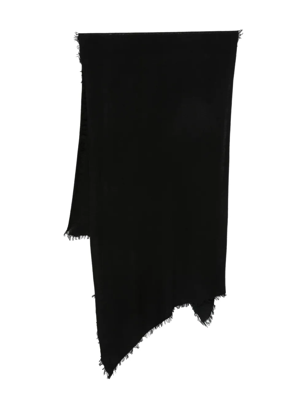 Philo-Sofie cashmere frayed scarf | Black | Image 1