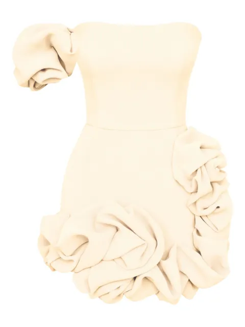 POST MERIDIEM one-shoulder ruffled mini dress