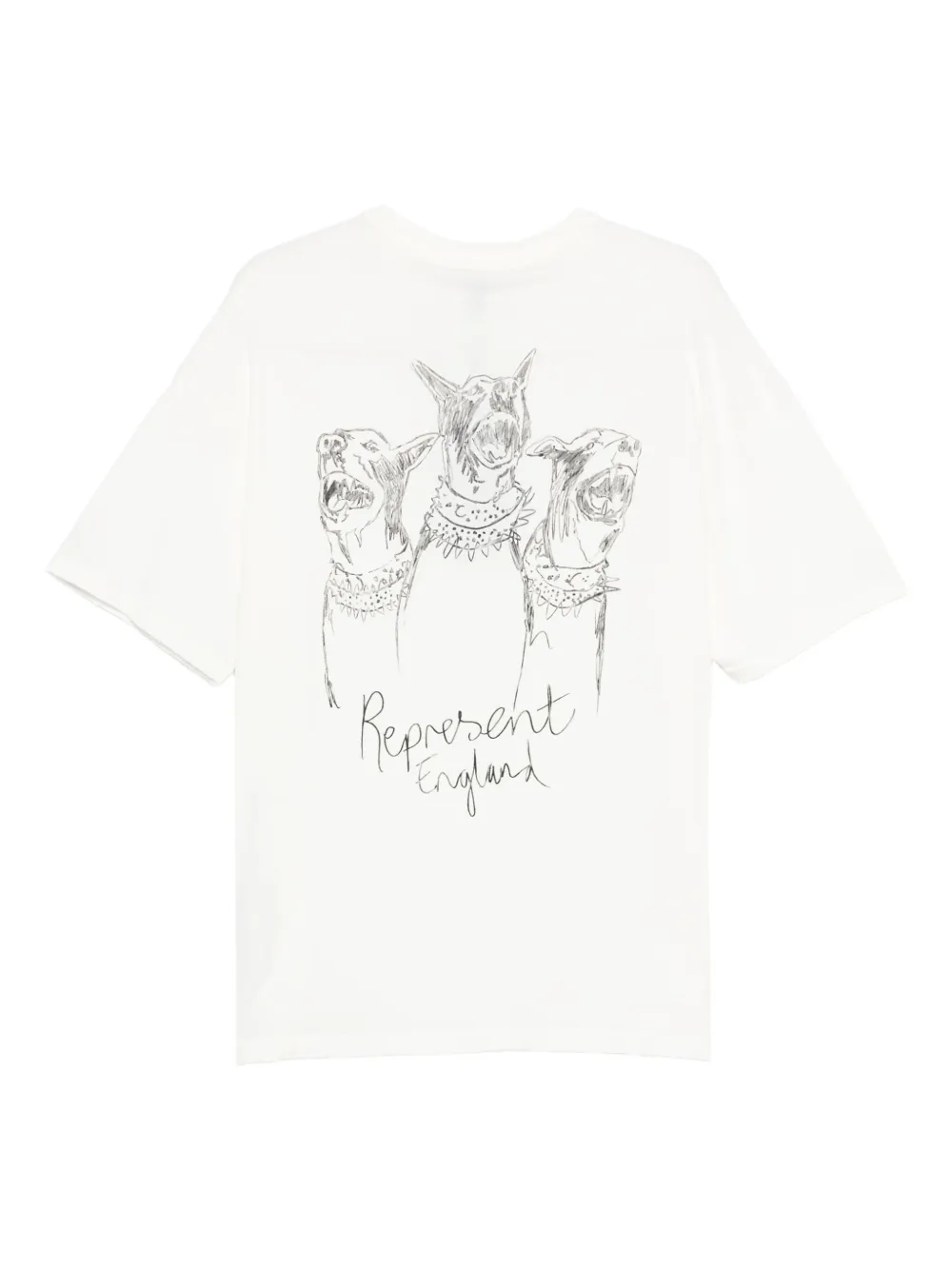 Represent T-shirt met print - Wit
