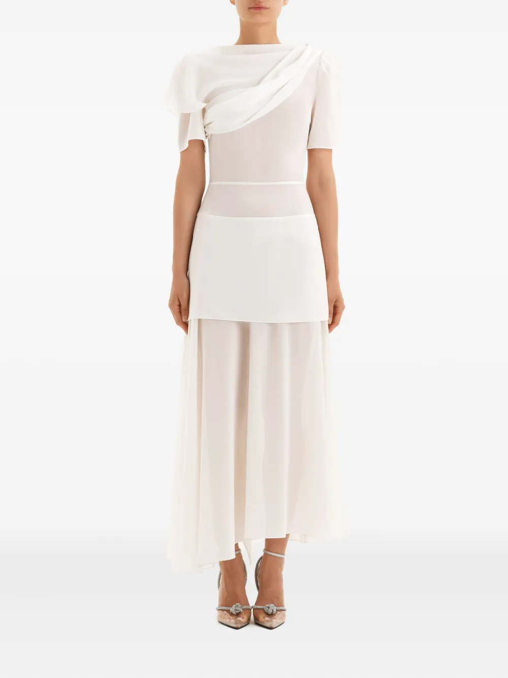 POST MERIDIEM vestido midi con diseño asimétrico y drapeado | Vestidos de día | Image 2