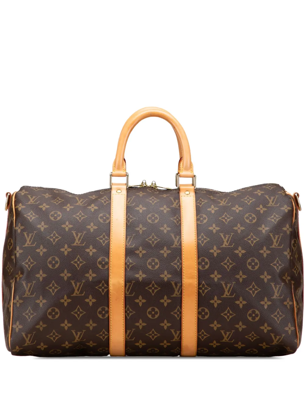 Louis Vuitton Pre-Owned 2003 モノグラム キーポル バンドリエール 45 ボストンバッグ - ブラウン Louis Vuitton Pre-Owned 2003 モノグラム キーポル バンドリエール 45 ボストンバッグ - ブラウン