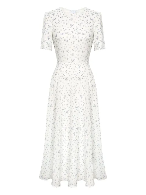POST MERIDIEM short-sleeve floral midi dress