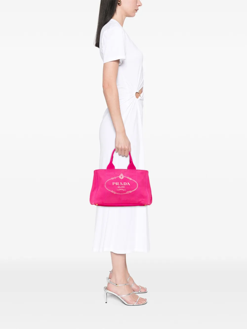 Prada Pre-Owned 2013-2025 Canvas Canapa Logo satchel | Pre-Owned | Image 2