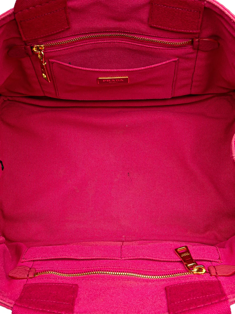 Pre-owned Prada 2013-2025 Canvas Canapa Logo Satchel In Pink
