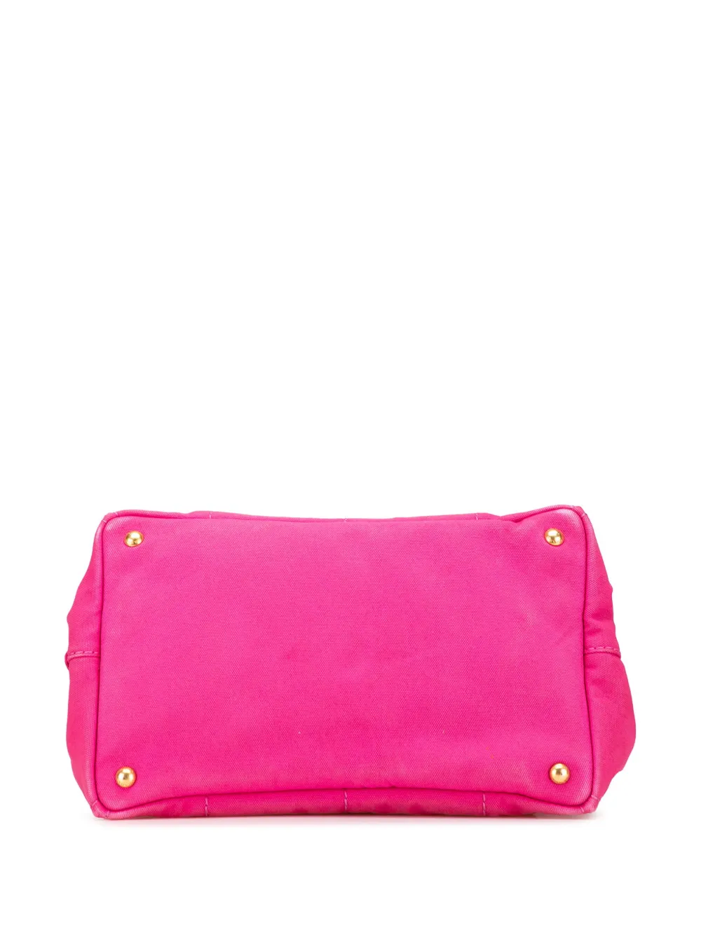 Pre-owned Prada 2013-2025 Canvas Canapa Logo Satchel In Pink
