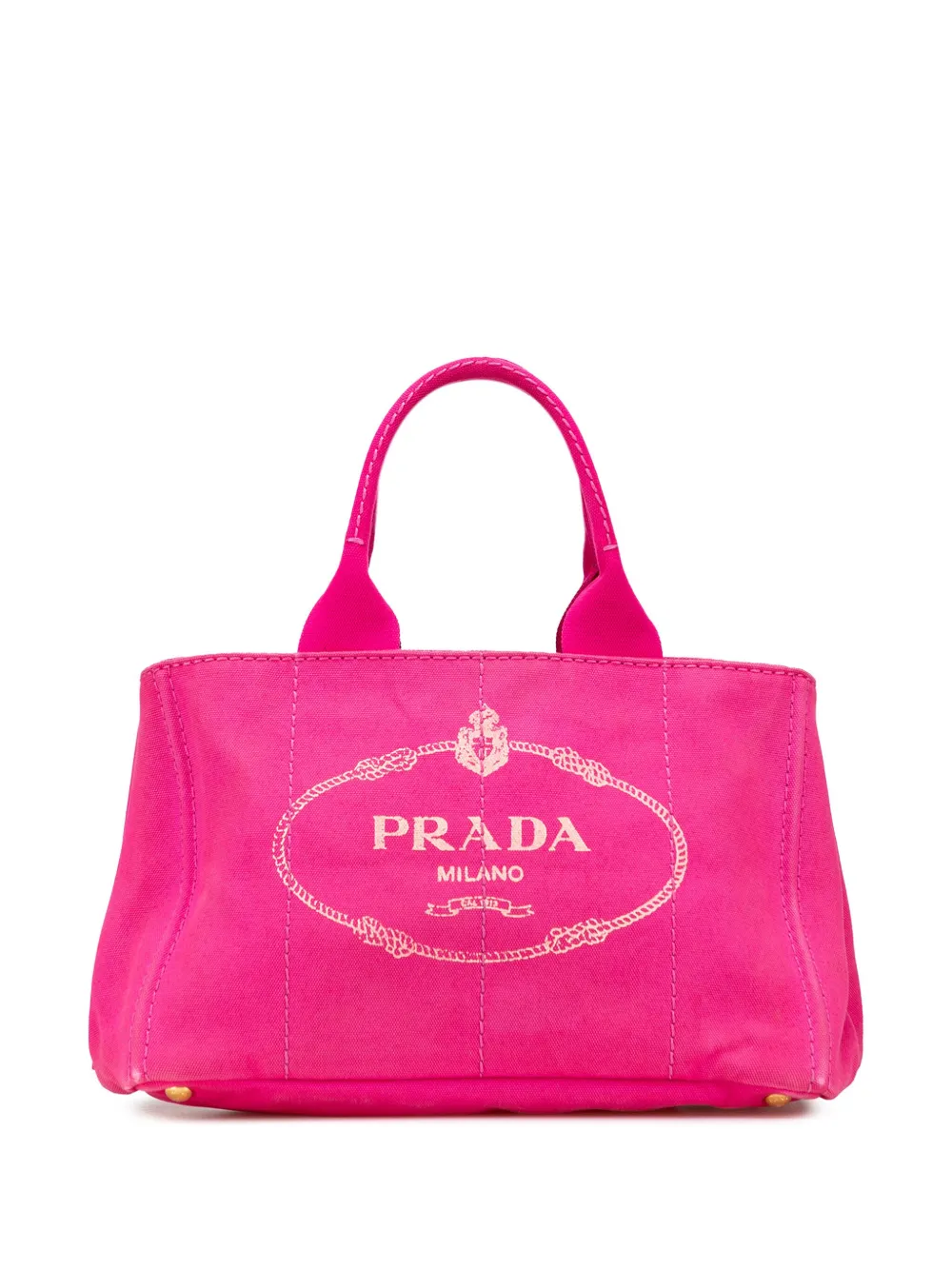 Prada Pre-Owned 2013-2025 Canvas Canapa Logo satchel | Pink | Image 1