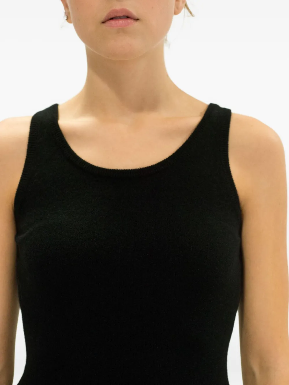 La Rose Tanktop Mit Rundem Ausschnitt In Black