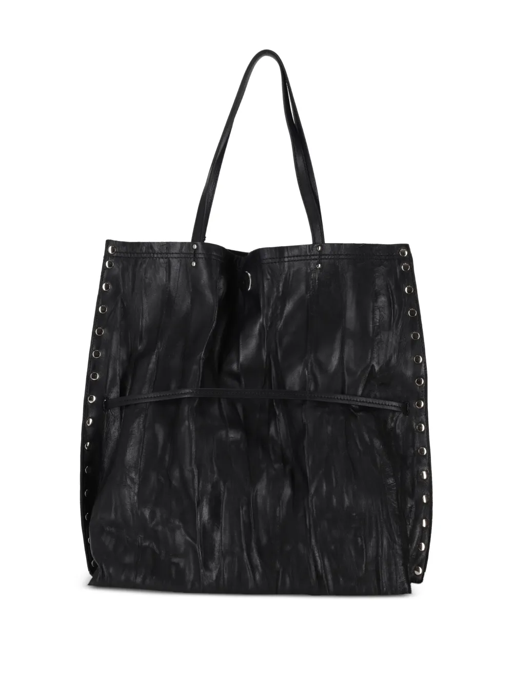 Zanellato Medium A' Spasso Allacciata Plisse' shopper Zwart