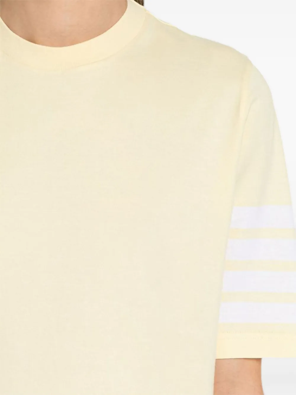 Thom Browne 4-Bar T-shirt met korte mouwen Geel