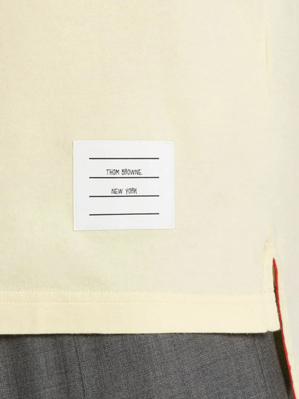 Thom Browne 4-Bar T-shirt met korte mouwen Geel