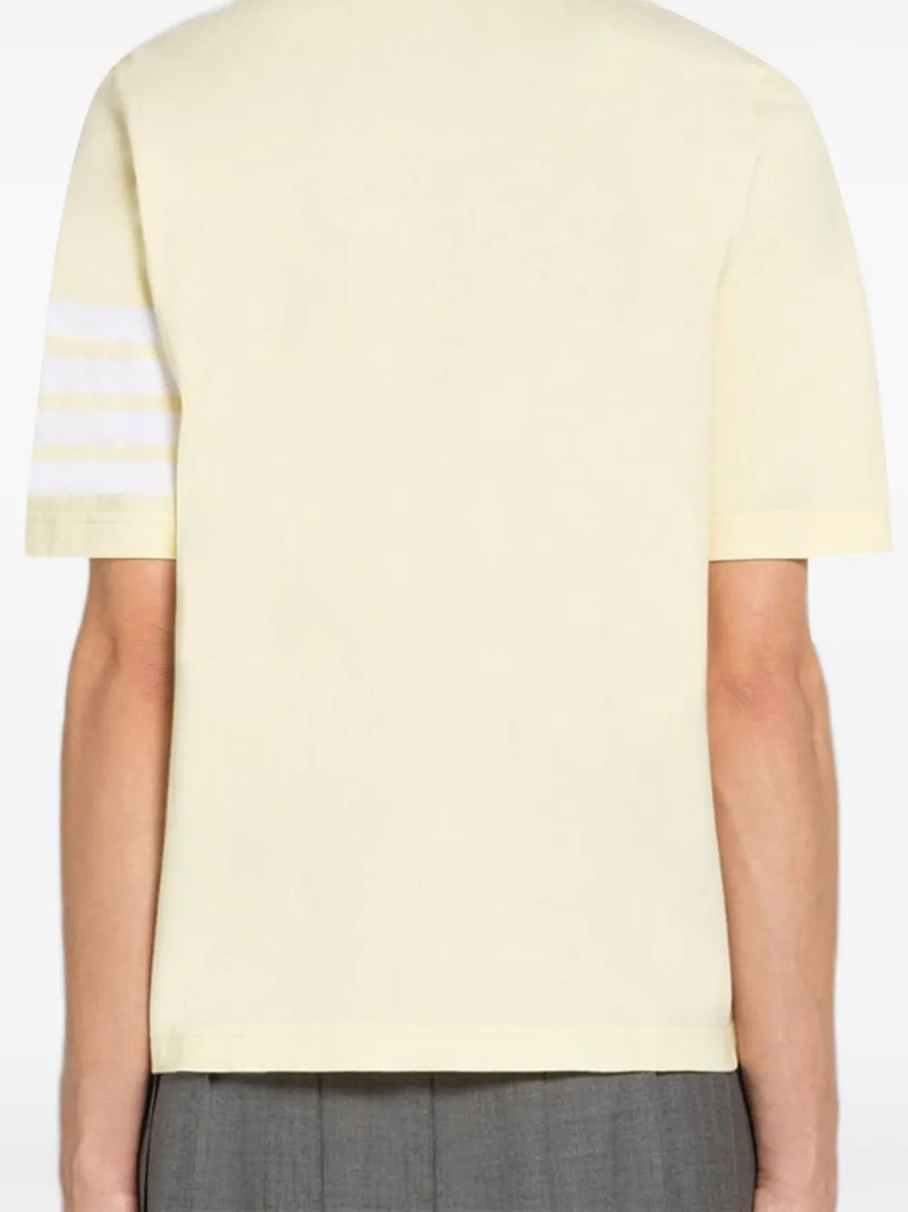 Thom Browne 4-Bar T-shirt met korte mouwen Geel