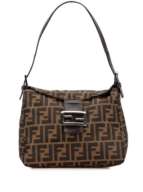 Fendi Pre-Owned 20th Century Zucca Canvas Double Flap shoulder bag