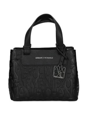 Armani Exchange logo-print zip-fastening Tote Bag | Black | FARFETCH