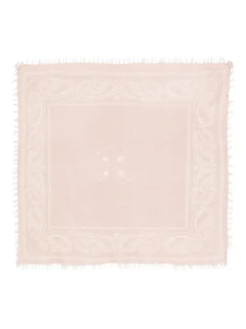 Warm-Me paisley-pattern frayed-edge scarf
