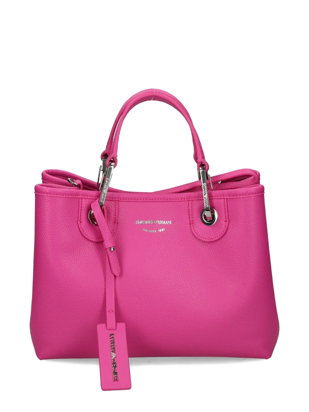 Emporio Armani Small Myea Double-handle Tote Bag In Pink