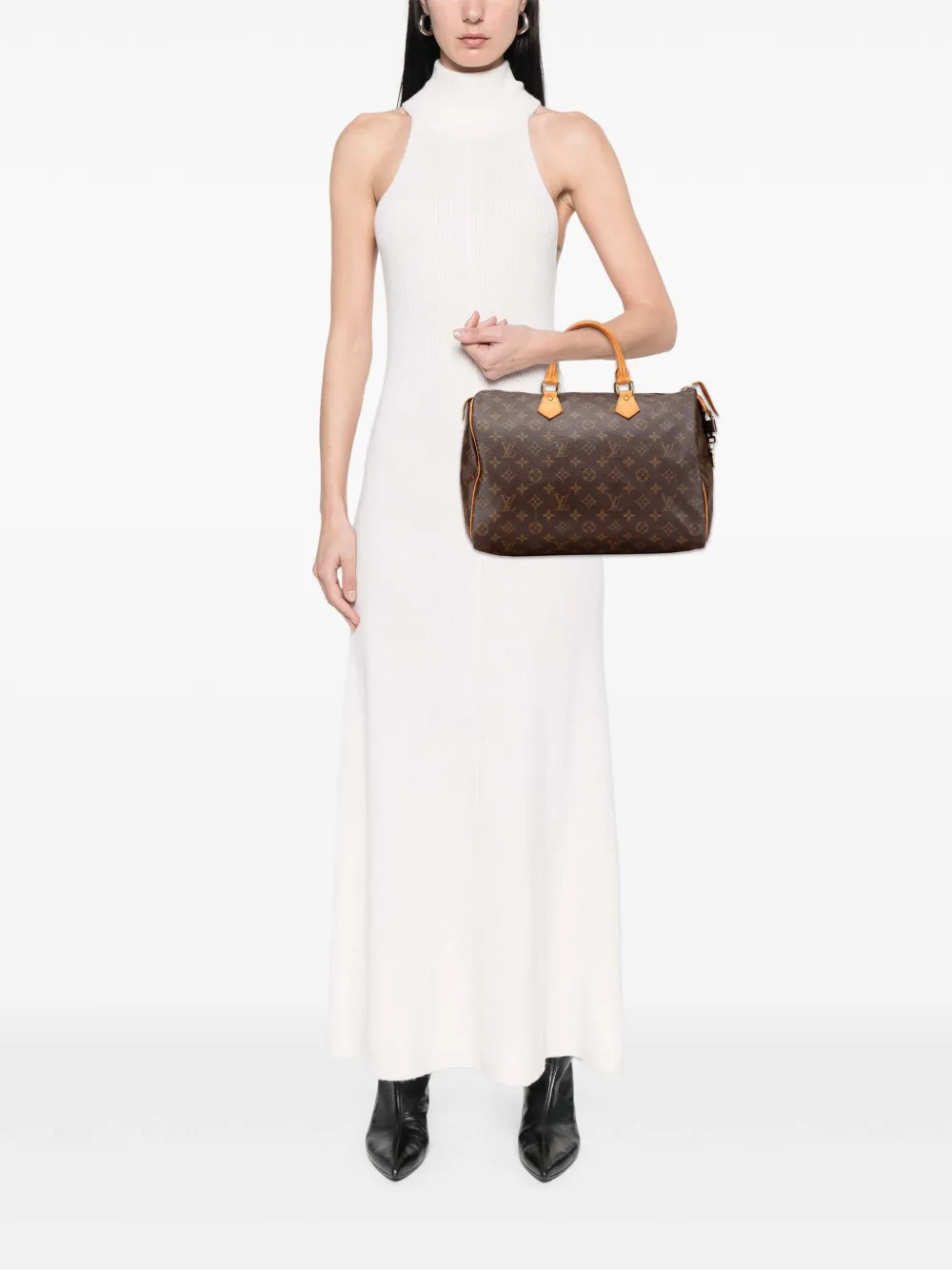 Louis Vuitton Pre-Owned 1992 Monogram Speedy 35 boston bag | Pre-Owned | Image 2