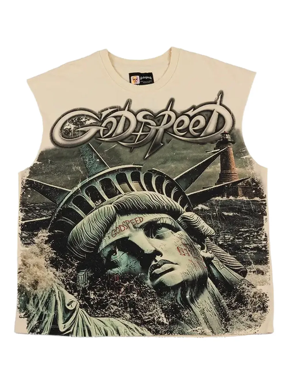 GODSPEED Sunken Liberty 2 sleeveless vest - Toni neutri